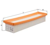 MAHLE Air Filter - LX1655