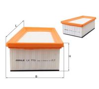 Air Filter fits RENAULT TRAFIC Mk2 2.0 2001 on Mahle 0225241229 165463164R New