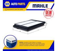 Air Filter fits RENAULT KADJAR 1.6D 2015 on R9M414 Mahle 165004EA0C 165464EA0C