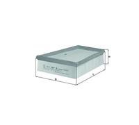Air Filter LX957/2 Mahle 8200166615 8200371661 8200378889 76632723 Quality New