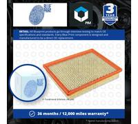 BLUE PRINT ADA102227 Air Filter for CADILLAC,SAAB