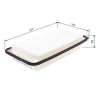Genuine Bosch Air Filter for Toyota Corolla IX Station Wagon S9183 1987429183