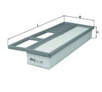MAHLE Air Filter LX1920