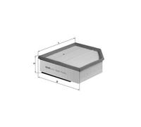 MAHLE ORIGINAL LX 1289/1 Air filter