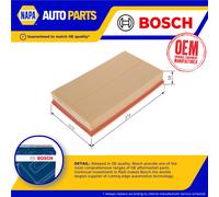 Bosch 0 Car Air Filter - Separates Particles from the Air Intake - Moisture-resistant plus High Tensile Strength