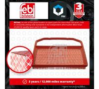 Air Filter fits VW POLO Mk5 1.0 2014 on 04C129620C 04C129620D 4C129620C Febi New