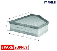 AIR FILTER FOR BMW E81 E87 E88 E82 MAHLE LX 1640
