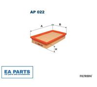 Air Filter for FIAT CINQUECENTO CINQUECENTO VAN PANDA SEICENTO FILTRON AP 022