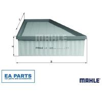 Air Filter for FORD FUSION GALAXY MONDEO S-MAX MAHLE LX 1885