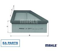 Air Filter for INFINITI MERCEDES-BENZ MERCEDES-BENZ (BBDC) MAHLE LX 3477