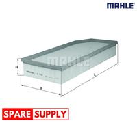 AIR FILTER FOR MERCEDES-BENZ MAHLE LX 752