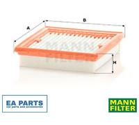 Air Filter for NISSAN MARCH NOTE MANN-FILTER C 1618 NEW
