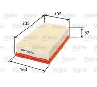 Valeo Air Filter - Nissan/Renault X-Trail, Dualis I, Koleos I, Qashqai (M9R 830/855/856/865)