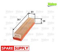 AIR FILTER FOR RENAULT CLIO KANGOO MODUS SANDERO/STEPWAY VALEO 585056