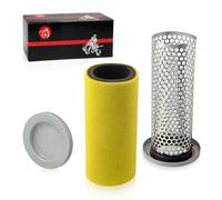 Air Filter & Guide Cage Cap Kit Compatible with Yamaha Rhino 450 660 YXR450 YXR660 2004-2009