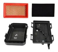 Air Filter Housing Set For XP200 Engine 100004649 Replacement High-Strength Leather Dust Protection Easy Installation Includes Filter And Sponge For Multi-Unit Power(B)