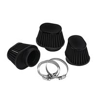 Air Filter Intake Cleaner 50mm 51mm 54mm 55mm 60mm Oval Round Tapered Cone Clamp-On For Car Motorcycle PQY-AIT320/322/324 replacement parts (Color : 2inch 51mm)