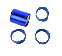 Air Filter Intake Double-Sided For Car Air Intake For Gas Fuel Oil Saver Fan Turbo Supercharger Turbine Turbocharge Power Flow Hose(Blue)