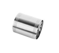 Air Filter Intake Double-Sided For Car Air Intake For Gas Fuel Oil Saver Fan Turbo Supercharger Turbine Turbocharge Power Flow Hose(Silver)