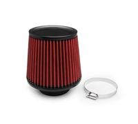 Air Filter Intake Pipe Cold Air Intake Pipe+3 Inch Universal 76mm Car Cold Turbo Filter Aluminum Induction Flow Hose Kit(Air Filter 76mm)