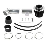 Air Filter Intake Pipe For Accord DX/LX/EX/SE 2.4L L4 2004-2007 Red Black Short Ram Air Intake Kit & Filter Replacement Installation DIY(Black)