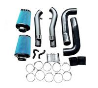 Air Filter Intake Pipe For Nissan 370Z For Infiniti G37 2.5" Cold Air Intake Kit(Bk Pipe Blue Filter)