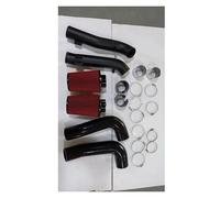 Air Filter Intake Pipe For Nissan For Infiniti 370Z / G37 Q60 2.5" Silver Cold Air Intake Kit With Silicone Hose Side PCV Breather Hose Set(Red)