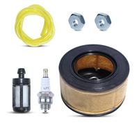Air Filter Kit for STIHL MS231 MS241 MS251 MS261 MS271 MS291 MS391 Chainsaw, AUMEL Air Filter + Fuel Filter + Fuel Pipes + Spark Plug + Nuts Chainsaw Spare Parts 6 in 1