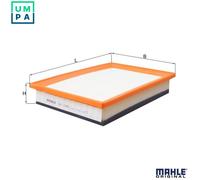 Air Filter LX1000 Mahle 7M3129620 7M3129620A 7M3129621 1110661 YM2X9601AA New