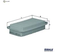 Air filter Filter Insert LX 1002 MAHLE for TOYOTA SUBARU DAIHATSU