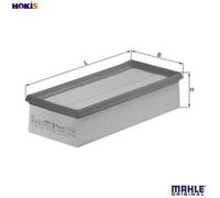 MAHLE LX 1008/3 Air filter