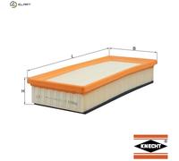 MAHLE LX1026 Air Filter Insert 308mm Length 55.3mm Height Fits Alfa Romeo 147 GT