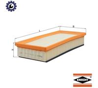 MAHLE LX1026 Air Filter Insert 308mm Length 55.3mm Height Fits Alfa Romeo 147 GT