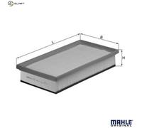 Air filter Filter Insert LX 1027 KNECHT for ALFA ROMEO 147 GT