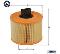 Mahle Original Air Filter LX 1035 for BMW 1 Series (E81/E87), 3 Series (E90/E92) & X1
