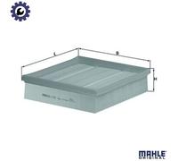 MAHLE LX 1049 Air filter