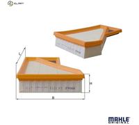 GENUINE MAHLE AIR FILTER ELEMENT - LX1213