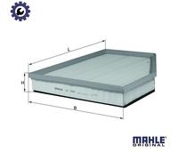 BMW 5 6 Series 520d 535d 635d Diesel Air Filter 2004 to 2011 MAHLE LX1261