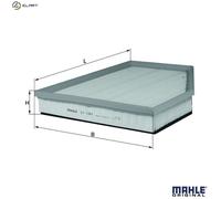 Air filter Filter Insert LX 1261 MAHLE for ALPINA BMW