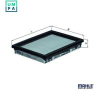 MAHLE Air Filter LX 1266 - Engine Filter - Fits Honda Infiniti Nissan - Knecht Filter