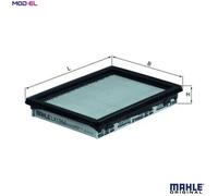 MAHLE Air Filter LX 1266 - Engine Filter - Fits Honda Infiniti Nissan - Knecht Filter