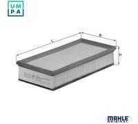 MAHLE LX 1296 Air filter