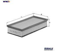 MAHLE LX 1296 Air filter