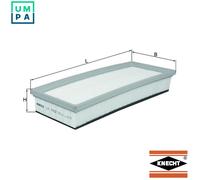 GENUINE MAHLE AIR FILTER ELEMENT - LX1452