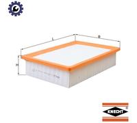 MAHLE Air Filter LX 1456 - Insert 254 mm - Fits Ford Maverick & Mazda Tribute - Knecht Filter