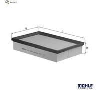 Mahle Air Filter LX1570 1232095 1486703 3M519601DA 7M519601DA EFA587 76663371