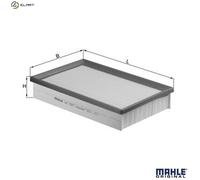 Air Filter LX1571 Mahle 1232494 1486702 3M519601BA 7M519601BA EFA586 76663397