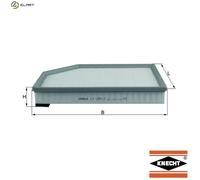 Air Filter LX1591/2 Mahle 30723179 30748212 307482120 70326620 79927977 Quality