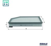 AIR FILTER LX 1591/2 FOR VOLVO B 8444 S 4.4L 8cyl S80 II