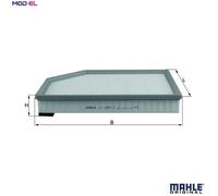 Air Filter LX1591/2 Mahle 30723179 30748212 307482120 70326620 79927977 Quality